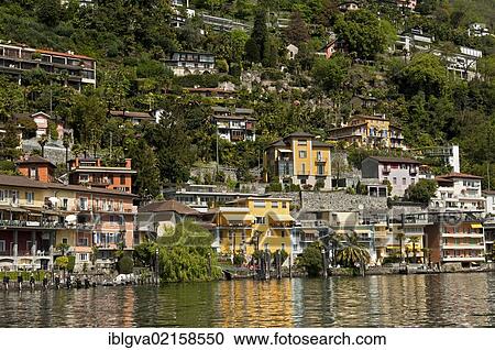 Village of Ronco sopra Ascona on the shore of Lake Maggiore, Ticino, Switzerland, Europe View Large Photo Image Stock Image - Village of Ronco sopra Ascona on the shore of Lake Maggiore, Ticino, Switzerland, Europe. Fotosearch