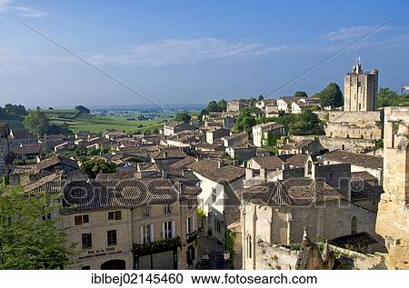 Village of Saint-Emilion, Gironde, Aquitaine, France, Europe View Large Photo Image Stock Image - Village of Saint-Emilion, Gironde, Aquitaine, France, Europe. Fotosearch