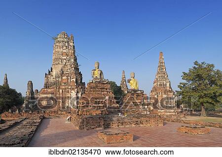Wat Chaiwatthanaram temple, Ayutthaya, Thailand, Asia View Large Photo Image Stock Image - Wat Chaiwatthanaram temple, Ayutthaya, Thailand, Asia. Fotosearch
