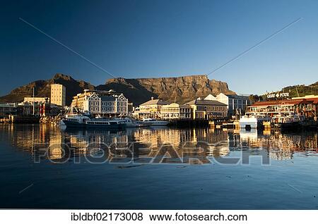 Stock Photo - Waterfront, Table Mountain, Cape Town, Western Cape, South Africa, Africa. Fotosearch