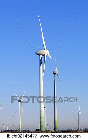 Wind turbines, Lower Saxony, Germany, Europe View Large Photo Image Stock Photo - Wind turbines, Lower Saxony, Germany, Europe. Fotosearch