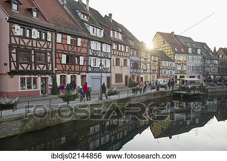 Winter in Colmar, Alsace, France, Europe View Large Photo Image Stock Photograph - Winter in Colmar, Alsace, France, Europe. Fotosearch