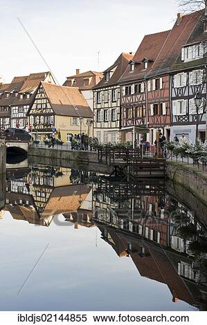 Winter in Colmar, Alsace, France, Europe View Large Photo Image Stock Photography - Winter in Colmar, Alsace, France, Europe. Fotosearch