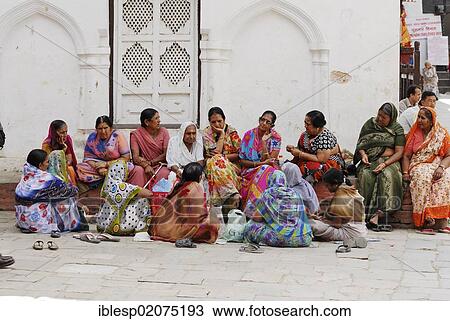 Women wearing traditional dress, Durbar Square, Kathmandu, Nepal, Asia View Large Photo Image Stock Image - Women wearing traditional dress, Durbar Square, Kathmandu, Nepal, Asia. Fotosearch