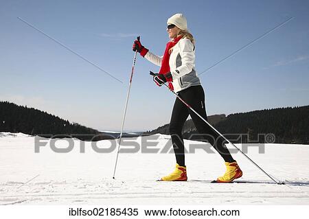 Young woman, about 25 years, cross-country skiing, near Masserberg, Thuringian Forest mountains, Thuringia, Germany, Europe View Large Photo Image Stock Photography - Young woman, about 25 years, cross-country skiing, near Masserberg, Thuringian Forest mountains, Thuringia, Germany, Europe. Fotosearch