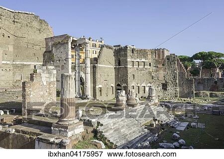 Augustus Forum, Rome, Lazio, Italy, Europe View Large Photo Image Stock Photo - Augustus Forum, Rome, Lazio, Italy, Europe. Fotosearch