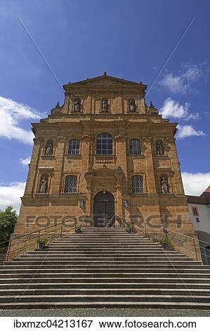 Stock Photo - Baroque pilgrimage church Maria Hilf, Amberg, Upper Palatinate, Bavaria, Germany, Europe. Fotosearch