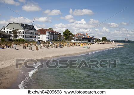Beach and coast, Niendorf Ostsee, Timmendorfer beach, Bay of Lubeck, Schleswig-Holstein, Germany, Europe View Large Photo Image Stock Photo - Beach and coast, Niendorf Ostsee, Timmendorfer beach, Bay of Lubeck, Schleswig-Holstein, Germany, Europe. Fotosearch