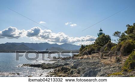Beach, coast near Saint-Florent, Corsica, France, Europe View Large Photo Image Stock Image - Beach, coast near Saint-Florent, Corsica, France, Europe. Fotosearch