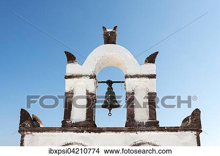 Bell tower, Oia, Santorini, Greece, Europe View Large Photo Image Picture - Bell tower, Oia, Santorini, Greece, Europe. Fotosearch