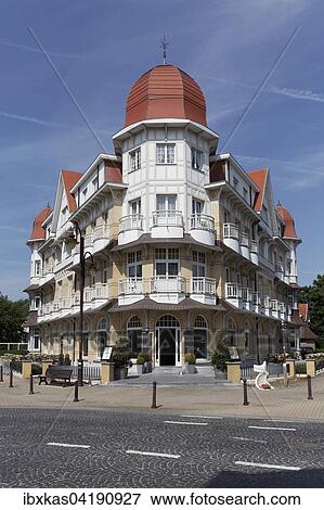Belle Vue Hotel, historic building from the Belle Epoque, seaside resort of De Haan, Belgian Coast, West Flanders, Belgium, Europe View Large Photo Image Stock Photo - Belle Vue Hotel, historic building from the Belle Epoque, seaside resort of De Haan, Belgian Coast, West Flanders, Belgium, Europe. Fotosearch