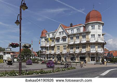 Belle Vue Hotel, historic building from the Belle Epoque, seaside resort of De Haan, Belgian Coast, West Flanders, Belgium, Europe View Large Photo Image Stock Photograph - Belle Vue Hotel, historic building from the Belle Epoque, seaside resort of De Haan, Belgian Coast, West Flanders, Belgium, Europe. Fotosearch