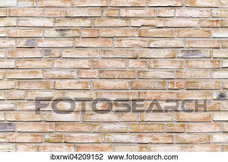 Stock Image - Brick wall, red. Fotosearch