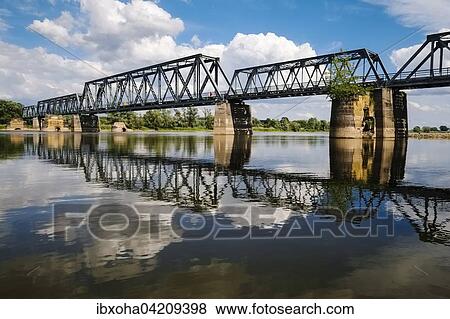 Bridge across the river Oder, near Bienenwerder, Brandenburg, Germany, Europe View Large Photo Image Stock Photo - Bridge across the river Oder, near Bienenwerder, Brandenburg, Germany, Europe. Fotosearch