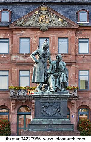 Brothers, Grimm National Monument in front of New Town Hall, Hanau, Hesse, Germany, Europe View Large Photo Image Stock Photograph - Brothers, Grimm National Monument in front of New Town Hall, Hanau, Hesse, Germany, Europe. Fotosearch