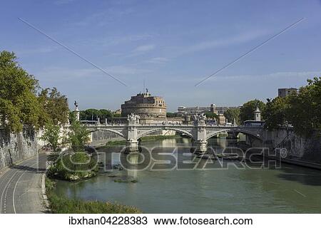 Castel Sant'Angelo and Ponte Sant'Angelo over the Tiber river, Rome, Lazio, Italy, Europe View Large Photo Image Stock Image - Castel Sant'Angelo and Ponte Sant'Angelo over the Tiber river, Rome, Lazio, Italy, Europe. Fotosearch