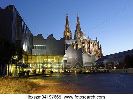 Cathedral and Philharmonie, evening mood, Cologne, North Rhine-Westphalia, Germany, Europe View Large Photo Image Stock Photography - Cathedral and Philharmonie, evening mood, Cologne, North Rhine-Westphalia, Germany, Europe. Fotosearch