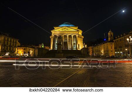 Church Gran Madre di Dio, at night, Turin, Piedmont, Italy, Europe View Large Photo Image Picture - Church Gran Madre di Dio, at night, Turin, Piedmont, Italy, Europe. Fotosearch