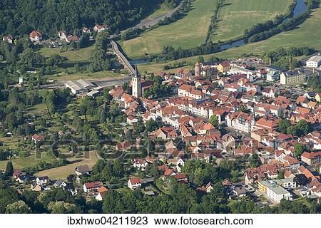 City of Vacha, German half-timbered house road, medieval Werra bridge behind, Rhon, Thuringia, Germany, Europe View Large Photo Image Stock Image - City of Vacha, German half-timbered house road, medieval Werra bridge behind, Rhon, Thuringia, Germany, Europe. Fotosearch