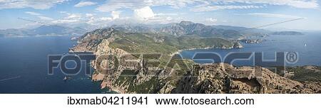 Coastal and mountain scenery, Gulf of Porto, Corsica, France, Europe View Large Photo Image Stock Image - Coastal and mountain scenery, Gulf of Porto, Corsica, France, Europe. Fotosearch