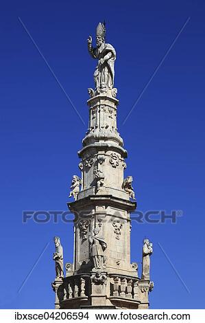 Colonna di Sant'Oronzo, column in Piazza Libertati, Ostuni, Apulia, Italy, Europe View Large Photo Image Picture - Colonna di Sant'Oronzo, column in Piazza Libertati, Ostuni, Apulia, Italy, Europe. Fotosearch