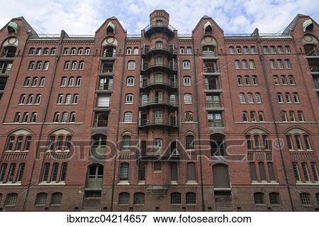 Detailed view of the Speicherstadt warehouse complex, Hanseatic City of Hamburg, Hamburg, Germany, Europe View Large Photo Image Stock Photo - Detailed view of the Speicherstadt warehouse complex, Hanseatic City of Hamburg, Hamburg, Germany, Europe. Fotosearch
