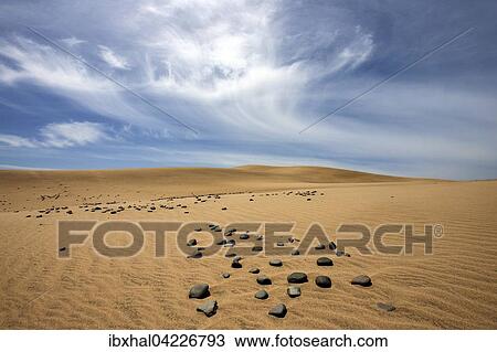Dunes, Maspalomas Dunes, black stones in the sand, cloud formation, nature reserve, Gran Canaria, Canary Islands, Spain, Europe View Large Photo Image Stock Image - Dunes, Maspalomas Dunes, black stones in the sand, cloud formation, nature reserve, Gran Canaria, Canary Islands, Spain, Europe. Fotosearch