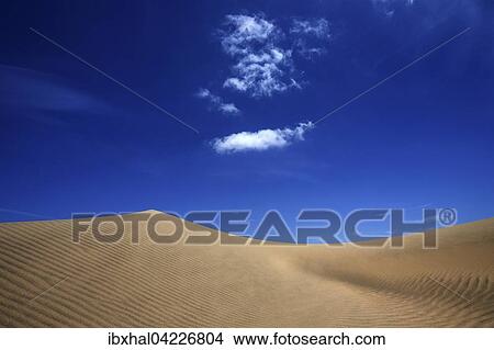 Dunes, sand dunes of Maspalomas, cloud formation, structures in the sand, nature reserve, Gran Canaria, Canary Islands, Spain, Europe View Large Photo Image Picture - Dunes, sand dunes of Maspalomas, cloud formation, structures in the sand, nature reserve, Gran Canaria, Canary Islands, Spain, Europe. Fotosearch