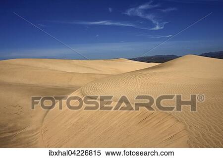 Dunes, sand dunes of Maspalomas, cloud formation, structures in the sand, nature reserve, Gran Canaria, Canary Islands, Spain, Europe View Large Photo Image Stock Photography - Dunes, sand dunes of Maspalomas, cloud formation, structures in the sand, nature reserve, Gran Canaria, Canary Islands, Spain, Europe. Fotosearch