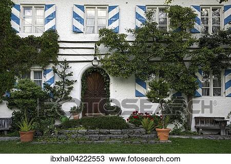 Facade of a farmhouse at Zwergern, Walchensee, Upper Bavaria, Bavaria, Germany, Europe View Large Photo Image Stock Image - Facade of a farmhouse at Zwergern, Walchensee, Upper Bavaria, Bavaria, Germany, Europe. Fotosearch