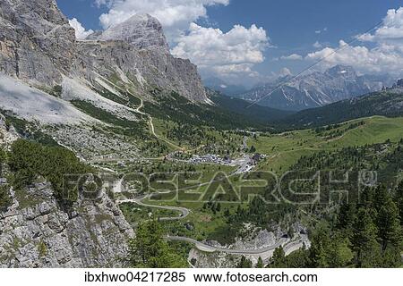 Stock Photography - Falzarego Pass, Dolomites, Alps, Province of Belluno, Veneto region, Italy, Europe. Fotosearch