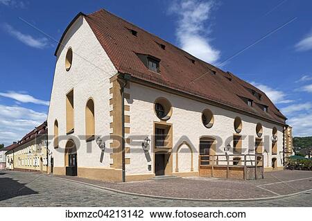 Stock Image - Former Franciscan Monastery, City Theater, Amberg, Upper Palatinate, Bavaria, Germany, Europe. Fotosearch