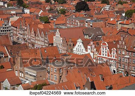 Gabled houses of the historic centre, Hanseatic city of Luneburg, Lower Saxony, Germany, Europe View Large Photo Image Stock Photo - Gabled houses of the historic centre, Hanseatic city of Luneburg, Lower Saxony, Germany, Europe. Fotosearch