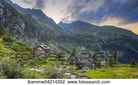 Stock Image - Gollinghutte mountain hut, Rohrmoos-Untertal, Schladming Tauern, Styria, Austria, Europe. Fotosearch