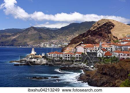 Stock Photo - Holiday resort Quinta do Lorde, peninsula Ponta de Sao Lourenco, Canical, Madeira Island, Portugal, Europe. Fotosearch