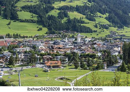 Stock Photo - Innchen or San Candido, Dolomites, Trentino-Alto Adige, Province of South Tyrol, Italy, Europe. Fotosearch