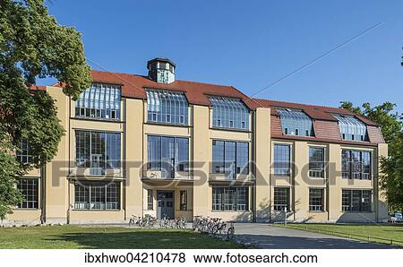 Main building of the Bauhaus University Weimar, former School of Applied Arts, design by Henry van de Velde, UNESCO World Heritage Site, Weimar, Thuringia, Germany, Europe View Large Photo Image Stock Photo - Main building of the Bauhaus University Weimar, former School of Applied Arts, design by Henry van de Velde, UNESCO World Heritage Site, Weimar, Thuringia, Germany, Europe. Fotosearch