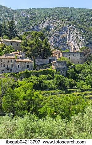 Medieval village of Oppede-le-Vieux, Vaucluse, Provence Alpes Cote d'Azur, France, Europe View Large Photo Image Stock Photo - Medieval village of Oppede-le-Vieux, Vaucluse, Provence Alpes Cote d'Azur, France, Europe. Fotosearch