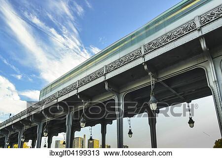 Metro on the Pont de Bir-Hakeim with Viaduc de Passy, ​​Paris, France, Europe View Large Photo Image Stock Image - Metro on the Pont de Bir-Hakeim with Viaduc de Passy, ​​Paris, France, Europe. Fotosearch
