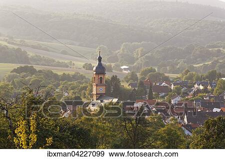 Stock Photo - Monchberg, Spessart, Lower Franconia, Franconia, Bavaria, Germany, Europe. Fotosearch