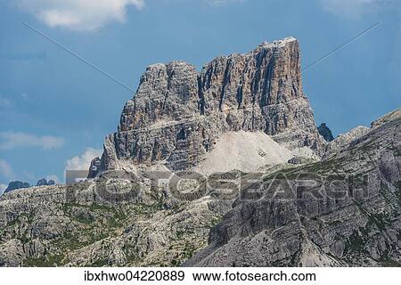 Stock Photo - Monte Averau, 2649 m, Dolomites, Alps, Province of Belluno, Veneto region, Italy, Europe. Fotosearch