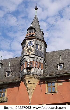 Moondial on the Lanzenturmchen tower, New Town Hall, Ochsenfurt, Franconia, Lower Franconia, Franconia, Bavaria, Germany, Europe View Large Photo Image Stock Image - Moondial on the Lanzenturmchen tower, New Town Hall, Ochsenfurt, Franconia, Lower Franconia, Franconia, Bavaria, Germany, Europe. Fotosearch