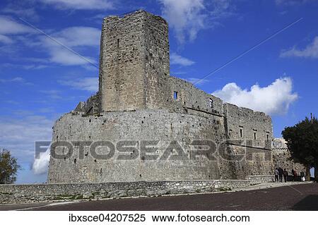 Norman Castle, Castello, Unesco World Heritage site, Monte Sant Angelo, Gargano, Apulia, Italy, Europe View Large Photo Image Stock Photography - Norman Castle, Castello, Unesco World Heritage site, Monte Sant Angelo, Gargano, Apulia, Italy, Europe. Fotosearch