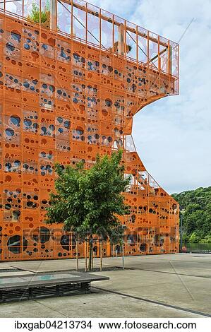 Orange Cube, Cube Orange, La Confluence district, Lyon, Rhone, France, Europe View Large Photo Image Picture - Orange Cube, Cube Orange, La Confluence district, Lyon, Rhone, France, Europe. Fotosearch