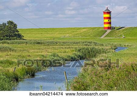 Pilsum lighthouse, Pilsum, East Frisia, Lower Saxony, Germany, Europe View Large Photo Image Picture - Pilsum lighthouse, Pilsum, East Frisia, Lower Saxony, Germany, Europe. Fotosearch