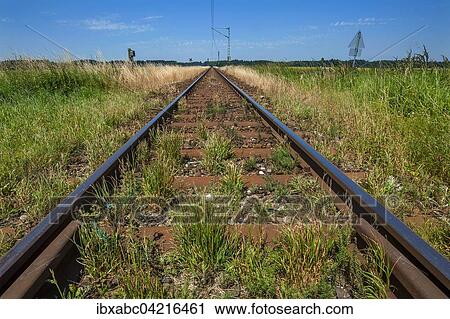 Railway tracks, Bavaria, Germany, Europe View Large Photo Image Stock Image - Railway tracks, Bavaria, Germany, Europe. Fotosearch