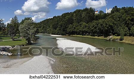 River Isar, Calvary with Leonhardikapelle chapel and Holy Cross Church or Kalvarienkirche behind, Bad Tolz, Upper Bavaria, Bavaria, Germany, Europe View Large Photo Image Stock Image - River Isar, Calvary with Leonhardikapelle chapel and Holy Cross Church or Kalvarienkirche behind, Bad Tolz, Upper Bavaria, Bavaria, Germany, Europe. Fotosearch