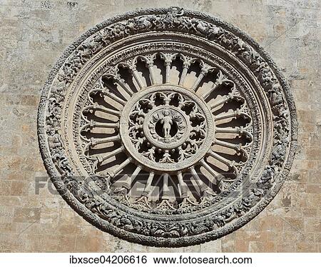 Rosette, Cathedral of Santa Maria Assunta, Ostuni, Apulia, Italy, Europe View Large Photo Image Stock Photograph - Rosette, Cathedral of Santa Maria Assunta, Ostuni, Apulia, Italy, Europe. Fotosearch