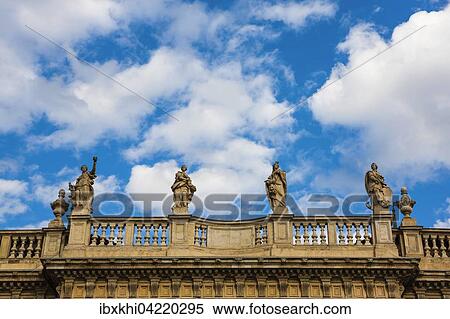 Sculptures on the Balustrade, Palazzo Madama, Turin, Piedmont, Italy, Europe View Large Photo Image Stock Photography - Sculptures on the Balustrade, Palazzo Madama, Turin, Piedmont, Italy, Europe. Fotosearch