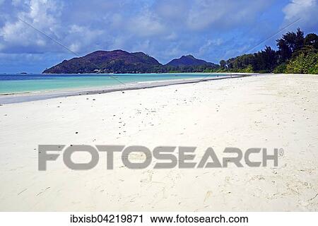 The kilometer-long beach Anse Volbert, Praslin Island, Seychelles, Africa View Large Photo Image Stock Image - The kilometer-long beach Anse Volbert, Praslin Island, Seychelles, Africa. Fotosearch